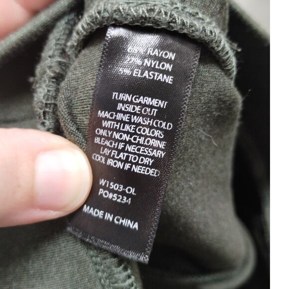 BETABRAND Size Small Petite Zippered Journey Yoga Pants W1503-OL Olive Green - Picture 5 of 7